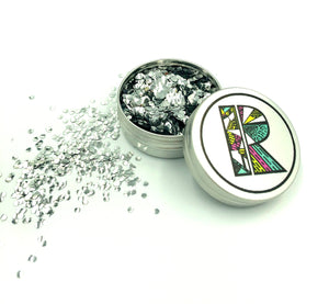 Silver EcoGlitter - Biodegradable Cosmetic Glitter