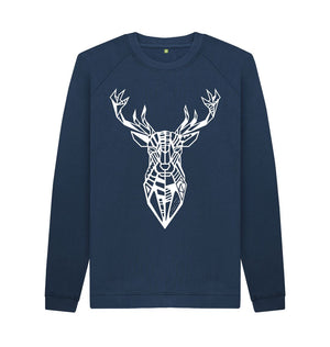 Navy Blue The Stag - Crew Neck