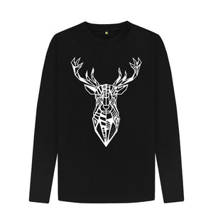 Black The Stag - Long Sleeve Tee